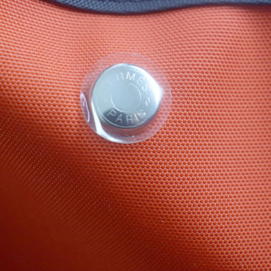 HERMES Tote Bag Main: 62% polyamide, 26% cotton, 12% polyurethane BLUE NAVY/FEU Sucked Pansage Groom mens Used Authentic