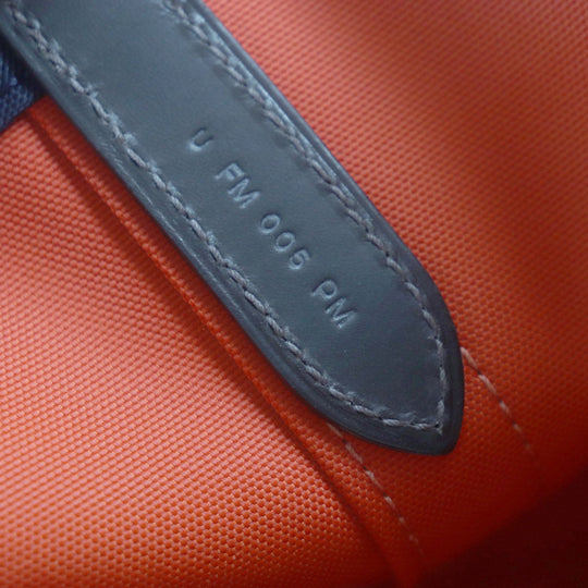 HERMES Tote Bag Main: 62% polyamide, 26% cotton, 12% polyurethane BLUE NAVY/FEU Sucked Pansage Groom mens Used Authentic