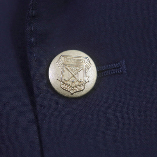 BURBERRY blazer Outer material: 100% wool, Sleeve lining: Cupra, Body lining: Polyester: Cupra Navy mens M Used Authentic