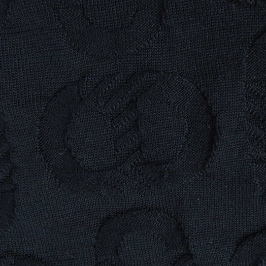 HERMES knit 3E2614D3 Outer: 57% silk, Outer: 43% cotton, Part: 55% silk, Part: 41% cotton, Part: 3% nylon, 1% polyurethane black Women 40 Used Authentic