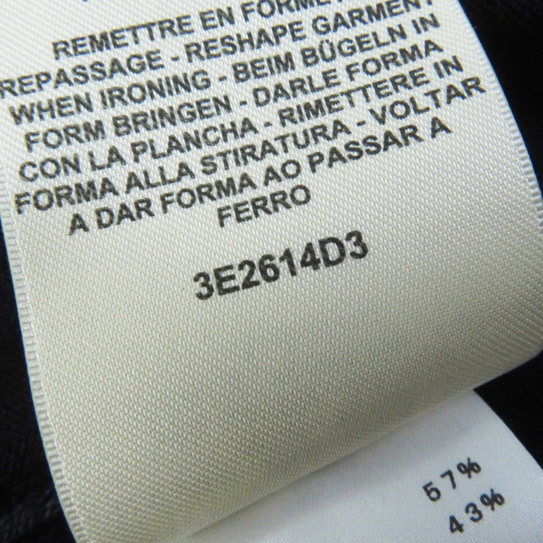 HERMES knit 3E2614D3 Outer: 57% silk, Outer: 43% cotton, Part: 55% silk, Part: 41% cotton, Part: 3% nylon, 1% polyurethane black Women 40 Used Authentic