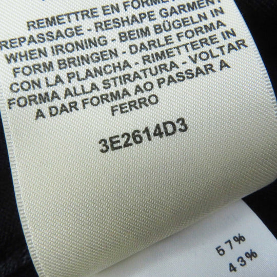 HERMES knit 3E2614D3 Outer: 57% silk, Outer: 43% cotton, Part: 55% silk, Part: 41% cotton, Part: 3% nylon, 1% polyurethane black Women 40 Used Authentic