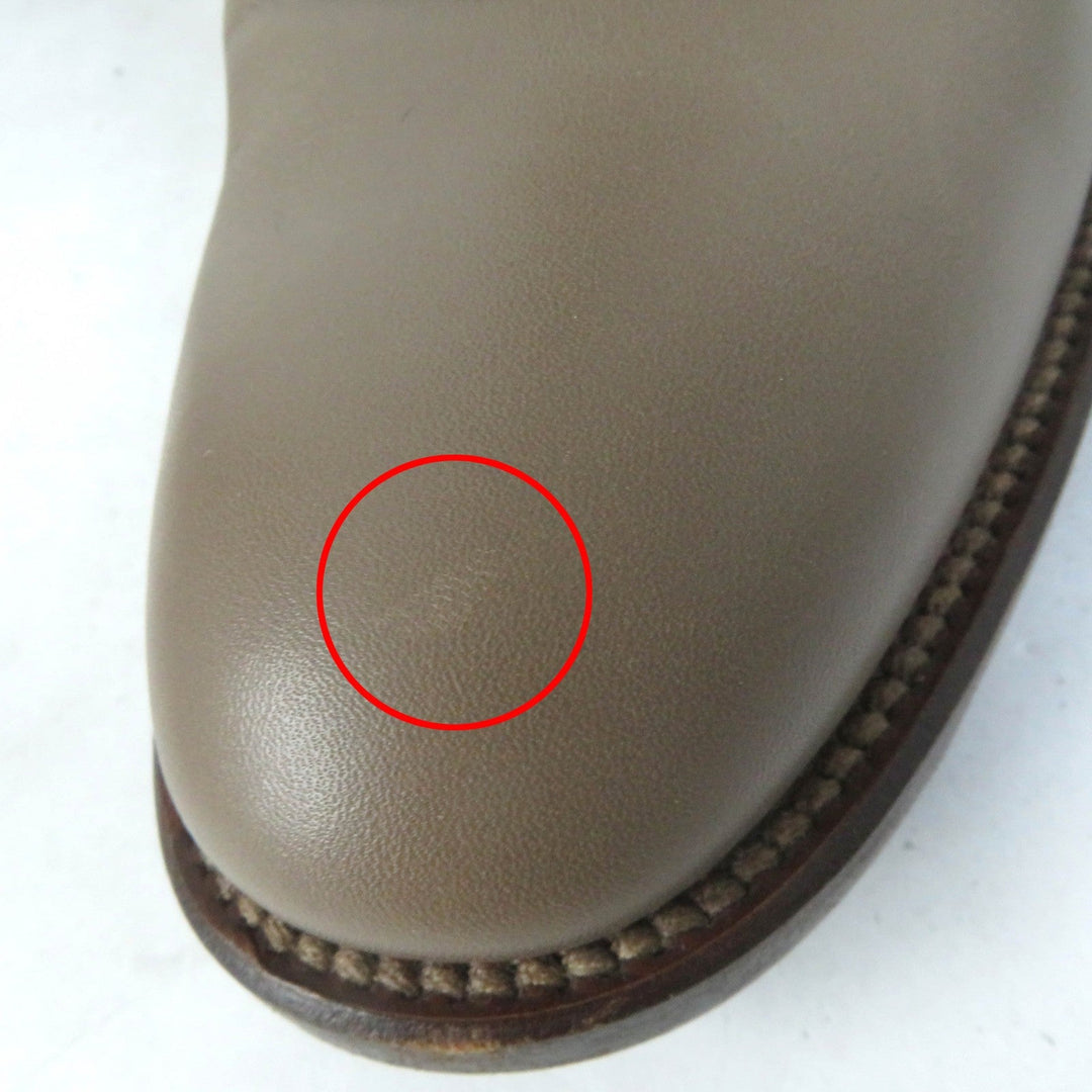 HERMES Knee-high boots Main: Leather Gurege Women 37 1/2 Used Authentic