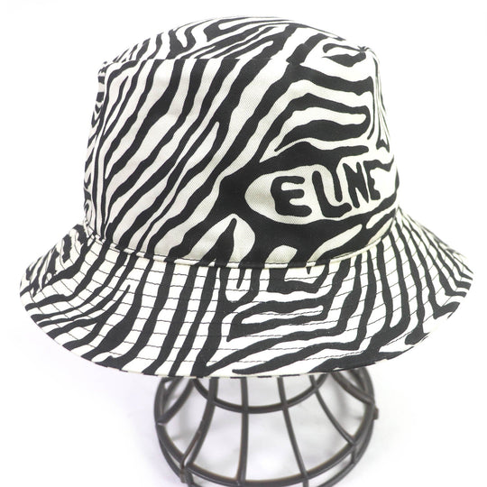 CELINE hat 2AUV1979S Outer: 65% polyester, Outer: 35% cotton, Lining: 100% cotton White black mens L Used Authentic