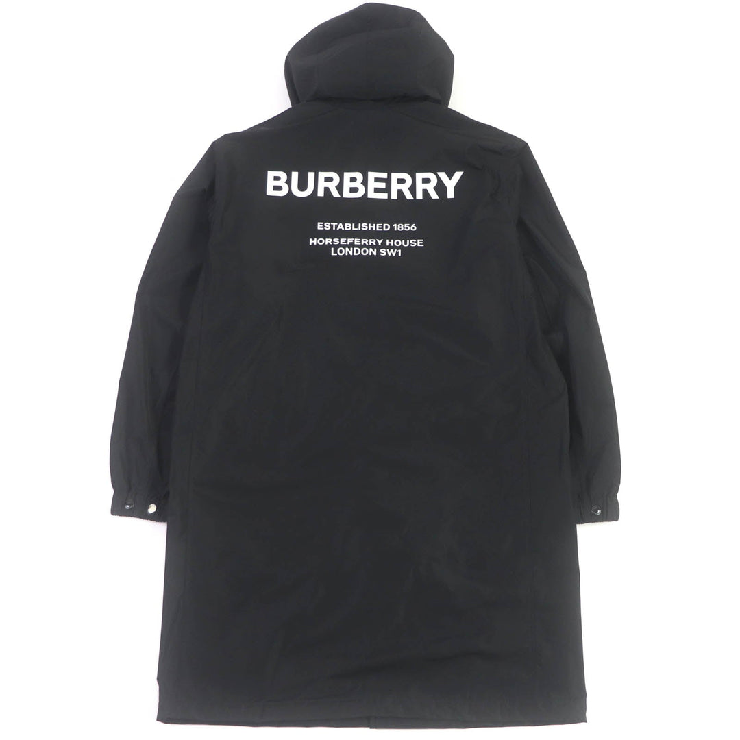 BURBERRY Stainless collar coat 8025643 Main: 100% polyester black mens 48 Used Authentic