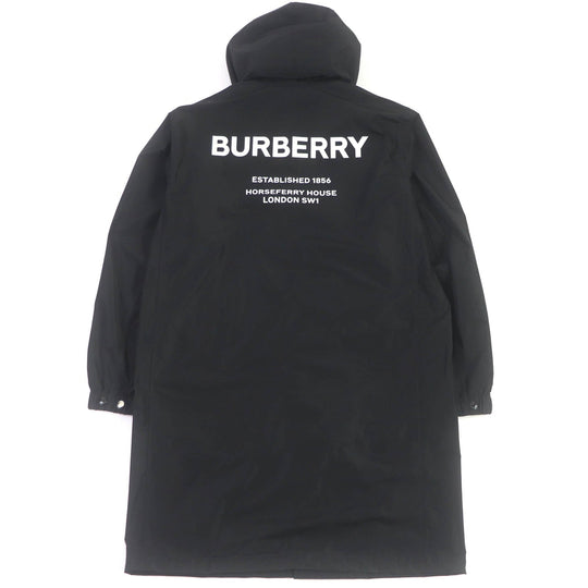 BURBERRY Stainless collar coat 8025643 Main: 100% polyester black mens 48 Used Authentic
