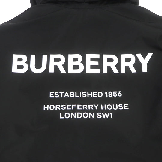 BURBERRY Stainless collar coat 8025643 Main: 100% polyester black mens 48 Used Authentic