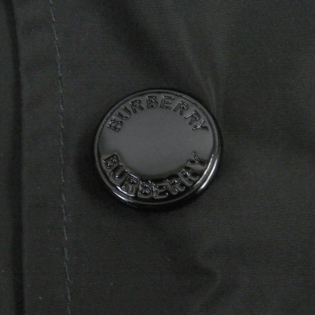 BURBERRY Stainless collar coat 8025643 Main: 100% polyester black mens 48 Used Authentic