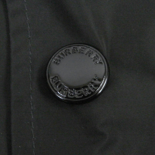 BURBERRY Stainless collar coat 8025643 Main: 100% polyester black mens 48 Used Authentic