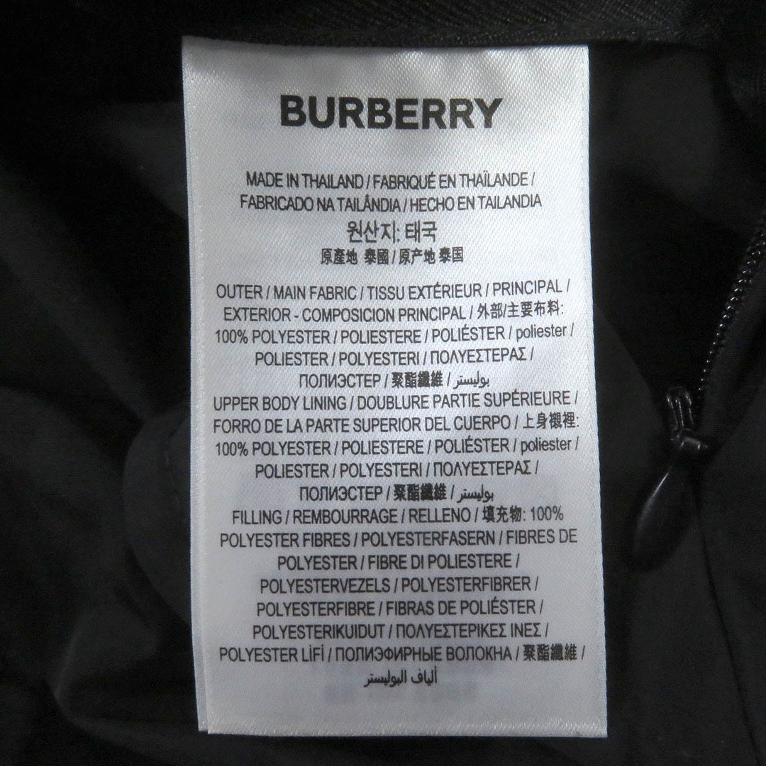 BURBERRY Stainless collar coat 8025643 Main: 100% polyester black mens 48 Used Authentic