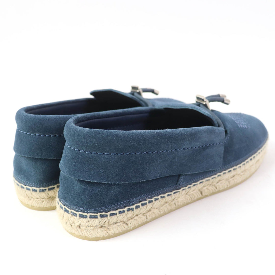JIMMY CHOO Slip-on Main: Suede Indigo VADO mens 40 Used Authentic
