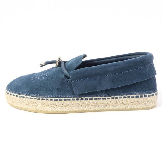 JIMMY CHOO Slip-on Main: Suede Indigo VADO mens 40 Used Authentic