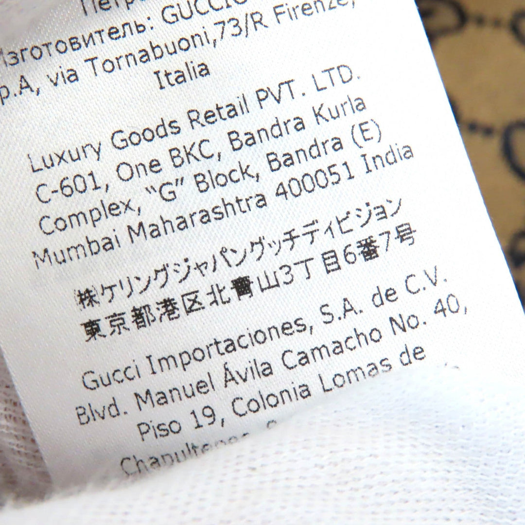 GUCCI 654922 Outer: 100% cotton, Outer: 100% polyester, Lining: 100% rayon, Outer: , Lining 2: 100% rayon Beige navy red mens 48 Used Authentic