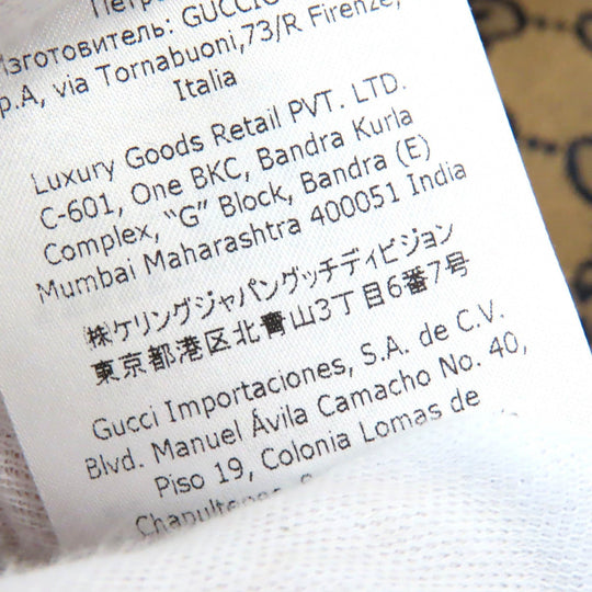 GUCCI 654922 Outer: 100% cotton, Outer: 100% polyester, Lining: 100% rayon, Outer: , Lining 2: 100% rayon Beige navy red mens 48 Used Authentic
