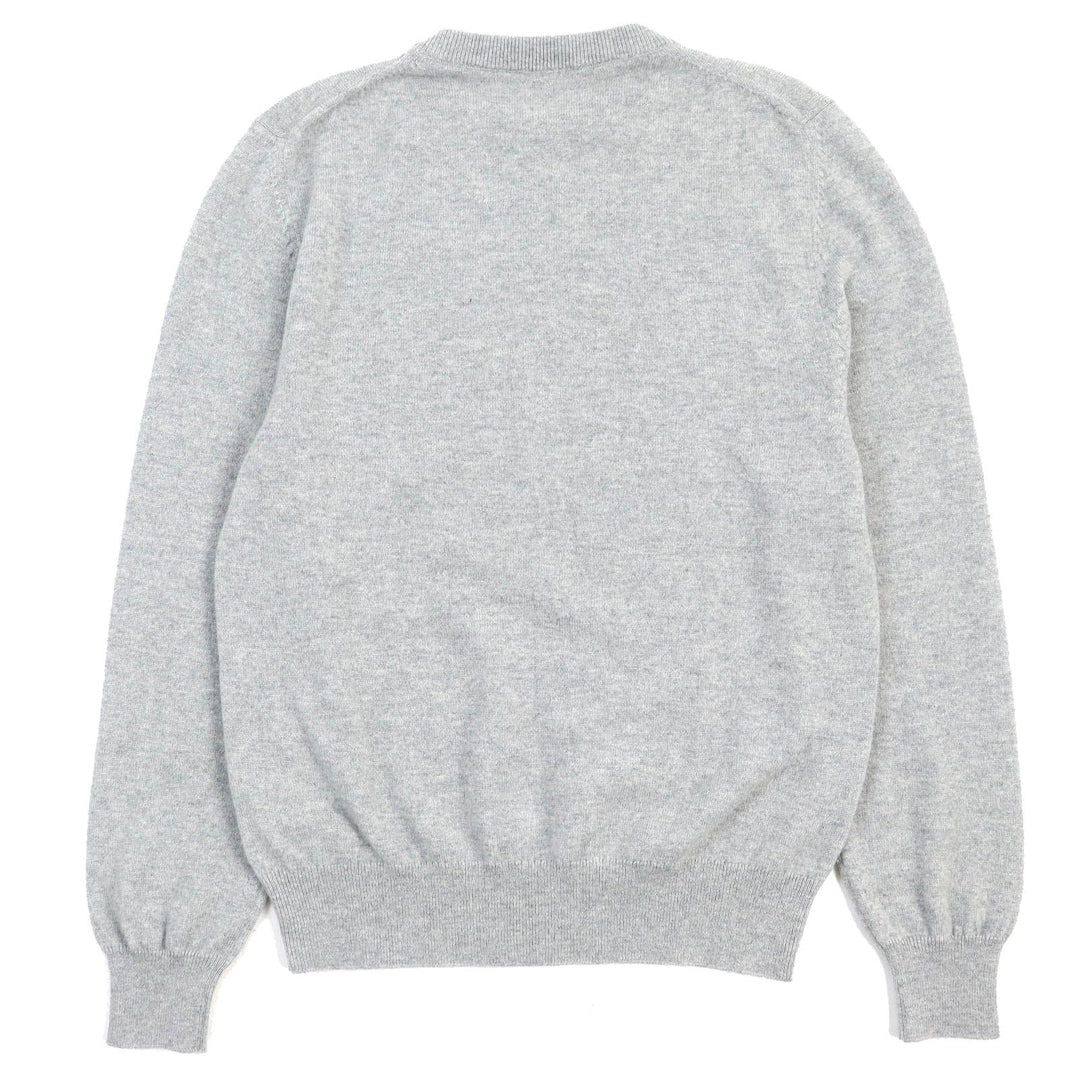 Dior HOMME knit 343M640AT721 Main: 100% cashmere, embroidery: 40% polyester, 35% nylon, 25% vegetable fiber gray mens S Used Authentic