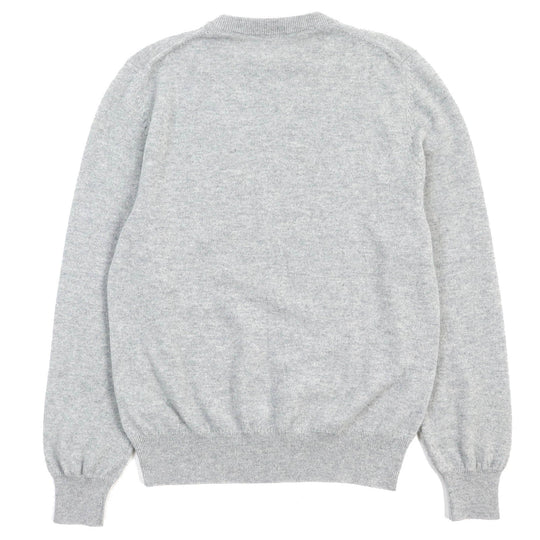 Dior HOMME knit 343M640AT721 Main: 100% cashmere, embroidery: 40% polyester, 35% nylon, 25% vegetable fiber gray mens S Used Authentic