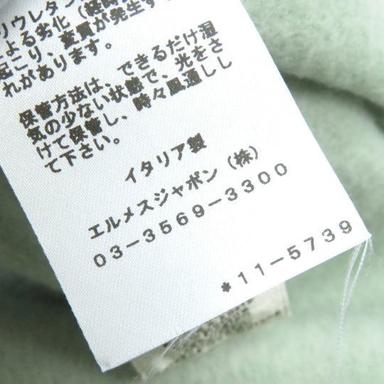 HERMES Hoodie Main: 100% cotton, Switching parts: 80% nylon & 20% polyurethane, Cuffs and hem: 90% cotton, 10% polyurethane, Attached string: 100% cotton Light green type Run H mens M Used Authentic
