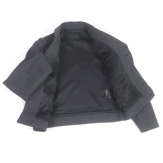 PRADA Blouson SGC362 Outer: 100% virgin wool, Lining: 100% rayon gray mens 48 Used Authentic