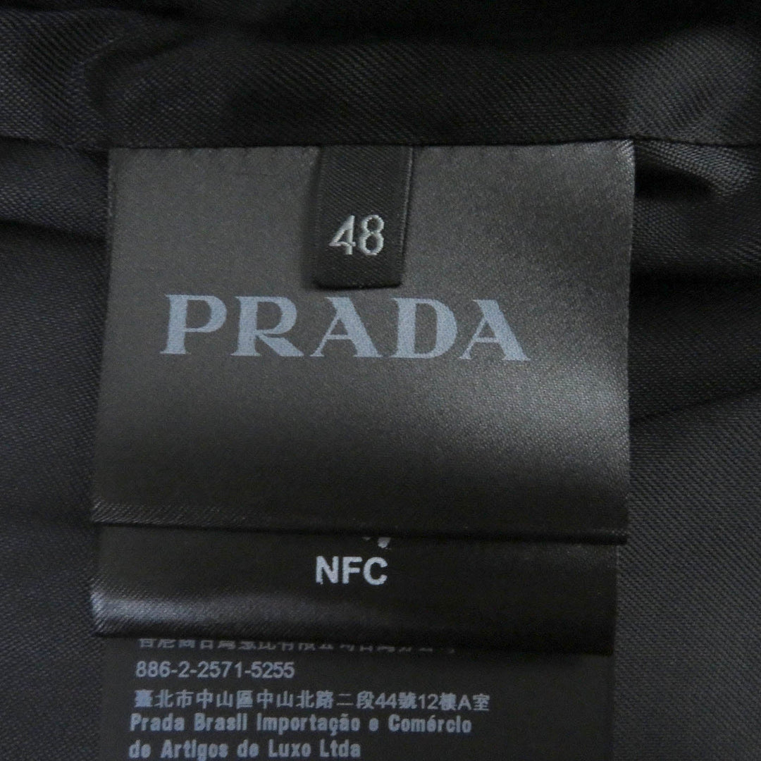 PRADA Blouson SGC362 Outer: 100% virgin wool, Lining: 100% rayon gray mens 48 Used Authentic