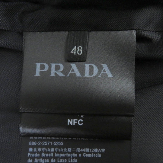 PRADA Blouson SGC362 Outer: 100% virgin wool, Lining: 100% rayon gray mens 48 Used Authentic