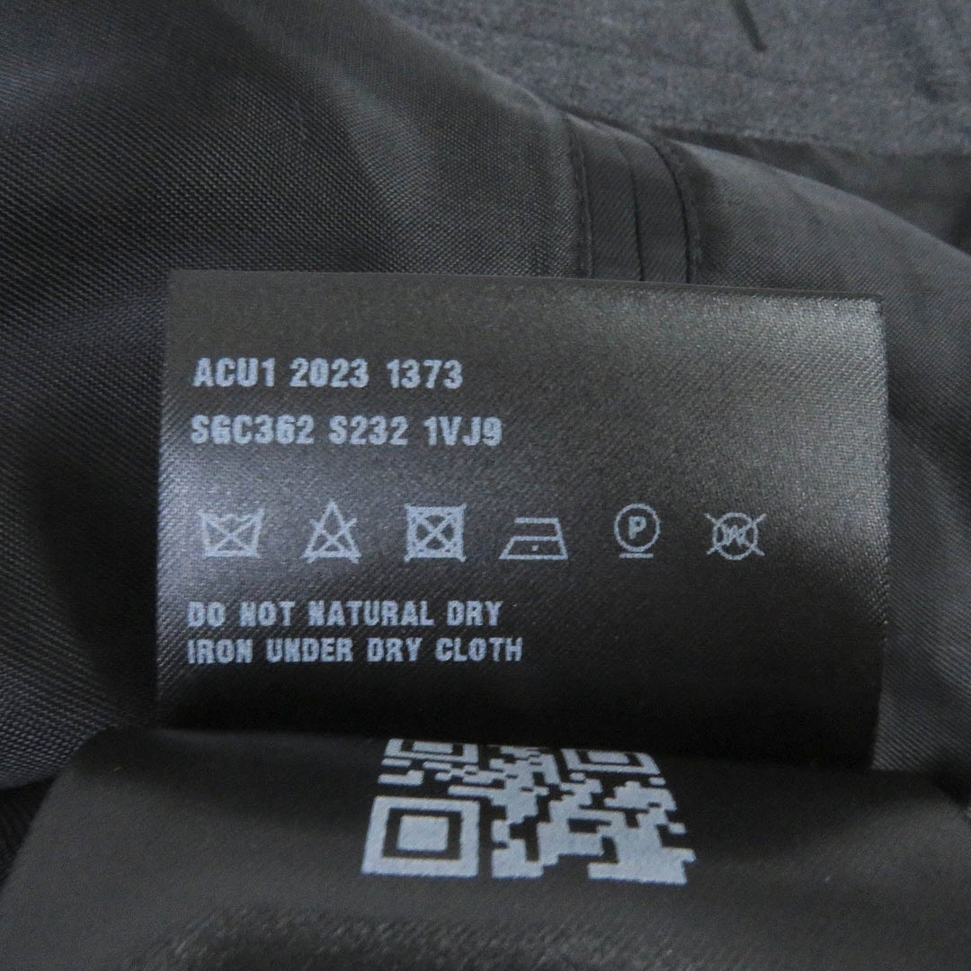 PRADA Blouson SGC362 Outer: 100% virgin wool, Lining: 100% rayon gray mens 48 Used Authentic