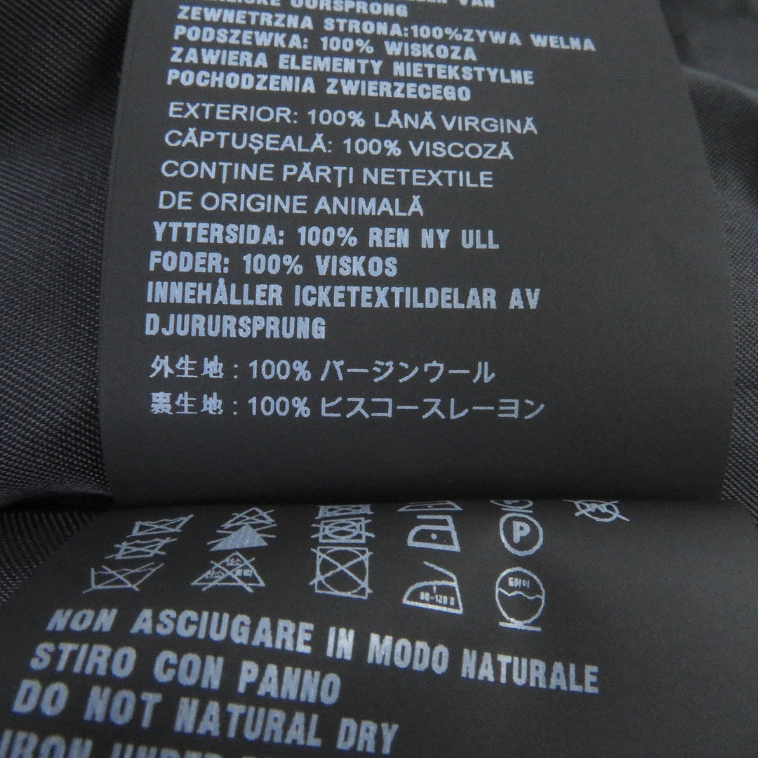 PRADA Blouson SGC362 Outer: 100% virgin wool, Lining: 100% rayon gray mens 48 Used Authentic