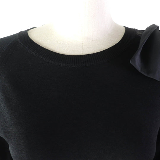 RED VALENTINO one piece Outer: 75% rayon, Outer: 25% nylon, Part: 100% nylon, Lining: 100% nylon, Part: 100% polyester black Women XS Used Authentic
