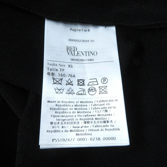 RED VALENTINO one piece Outer: 75% rayon, Outer: 25% nylon, Part: 100% nylon, Lining: 100% nylon, Part: 100% polyester black Women XS Used Authentic