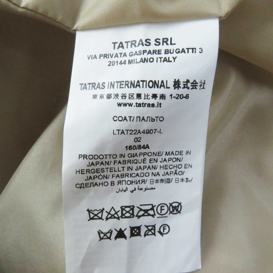TATRAS coat LTAT22A 4907-L Outer: 100% polyester, Lining: 100% polyester beige NINO Women 2 Used Authentic