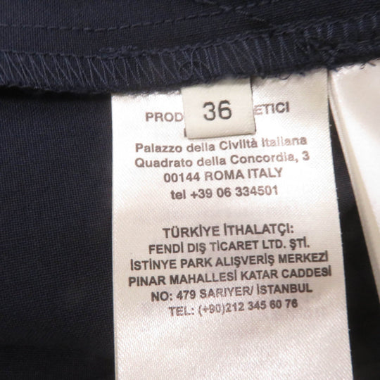 FENDI Other bottoms FR6176 Main: 53% polyester, 43% wool, 4% polyurethane Navy Women 36 Used Authentic