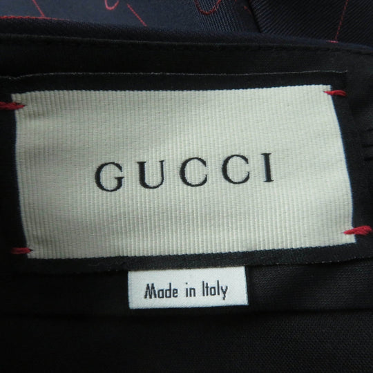 GUCCI Other bottoms 595172 Main: 99% wool, Main: 1% silk, Part: 100% polyester Navy Women 38 Used Authentic