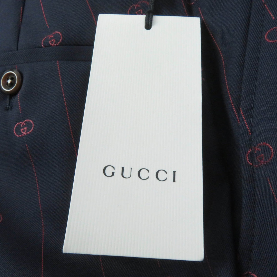 GUCCI Other bottoms 595172 Main: 99% wool, Main: 1% silk, Part: 100% polyester Navy Women 38 Used Authentic