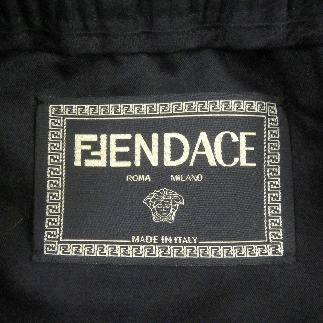 FENDI Pants FB0787 Main: 67% cotton, Main: 33% nylon, Part: 90% cotton, Part: 9% nylon, Part: 1% polyurethane black mens 48 Used Authentic