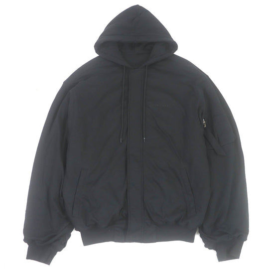 BALENCIAGA Bomber jacket 657115 Outer: 100% cotton, Filling: 100% polyester, Lining: 100% polyester black mens XXS Used Authentic