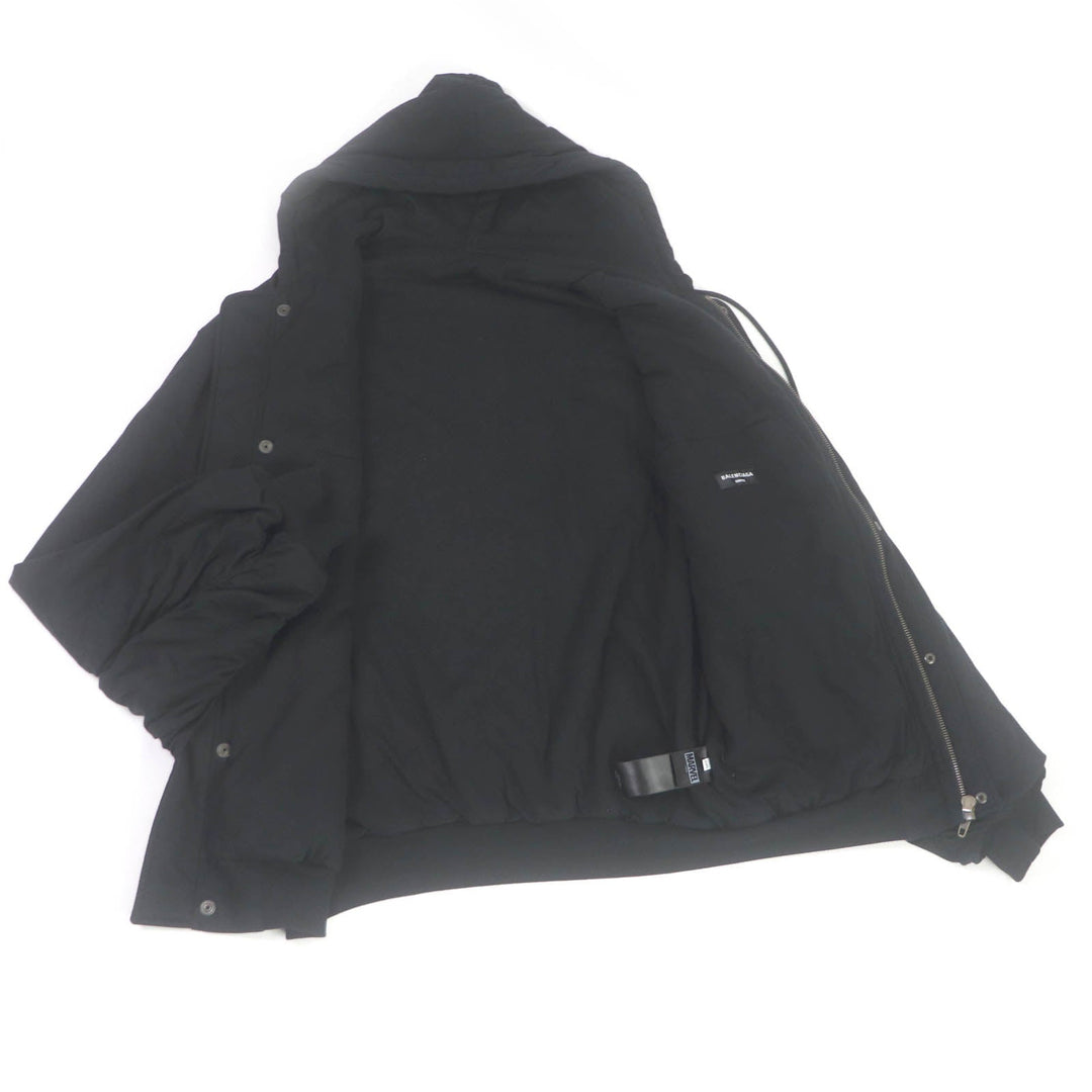 BALENCIAGA Bomber jacket 657115 Outer: 100% cotton, Filling: 100% polyester, Lining: 100% polyester black mens XXS Used Authentic