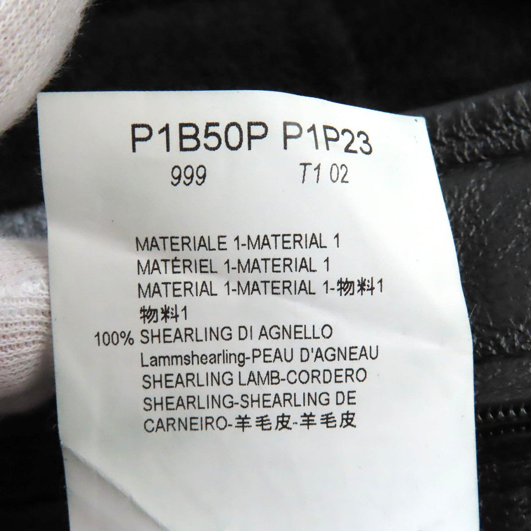 EMPORIO ARMANI Mouton jacket P1B50P P1P23 Main: Lamb fur black mens 48 Used Authentic