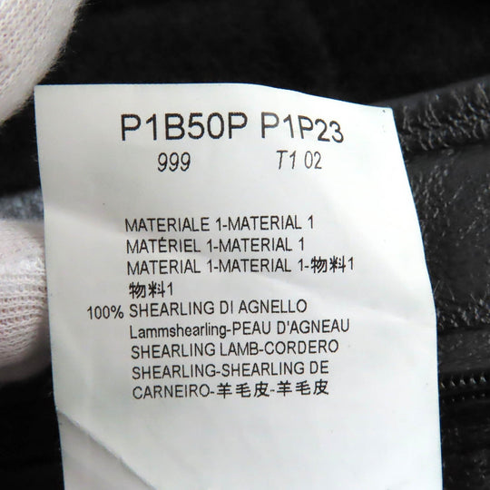 EMPORIO ARMANI Mouton jacket P1B50P P1P23 Main: Lamb fur black mens 48 Used Authentic