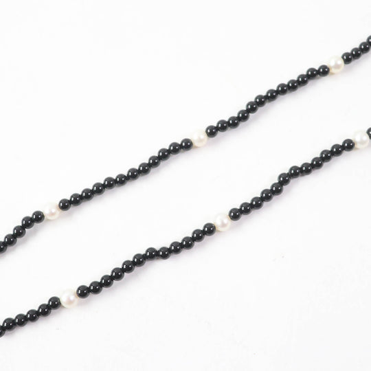 TIFFANY&Co. Necklace Main: Onyx, Main: SV925 Black Silver Ziegfeld Collection Necklace Women Used Authentic