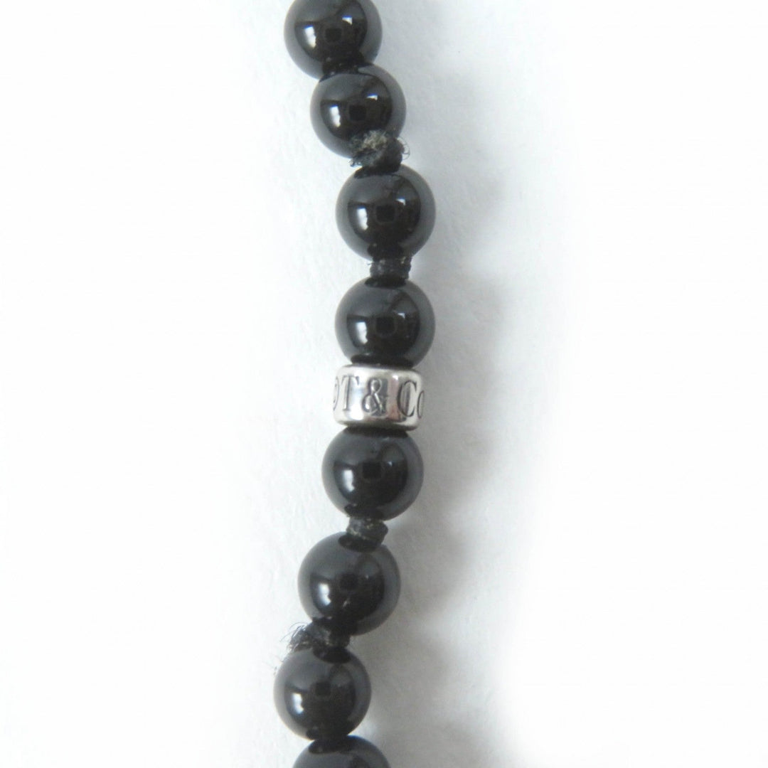 TIFFANY&Co. Necklace Main: Onyx, Main: SV925 Black Silver Ziegfeld Collection Necklace Women Used Authentic