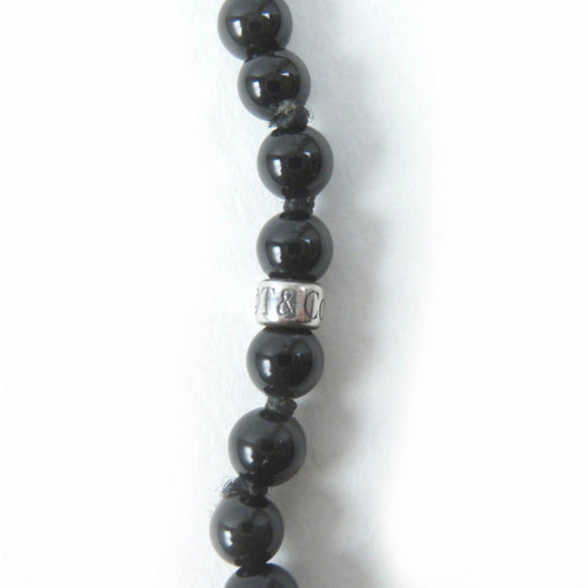 TIFFANY&Co. Necklace Main: Onyx, Main: SV925 Black Silver Ziegfeld Collection Necklace Women Used Authentic