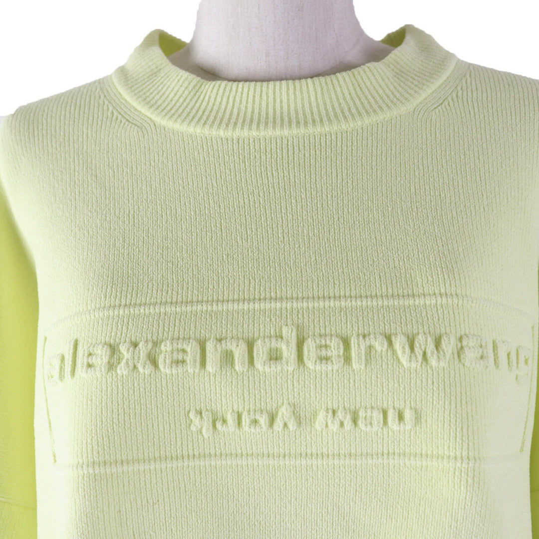 Alexander Wang knit 1KC323107 polyester Fluorescent Yellow Women S Used Authentic