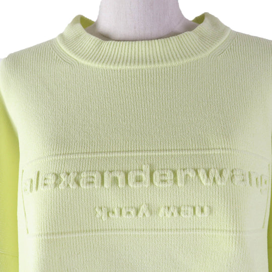 Alexander Wang knit 1KC323107 polyester Fluorescent Yellow Women S Used Authentic