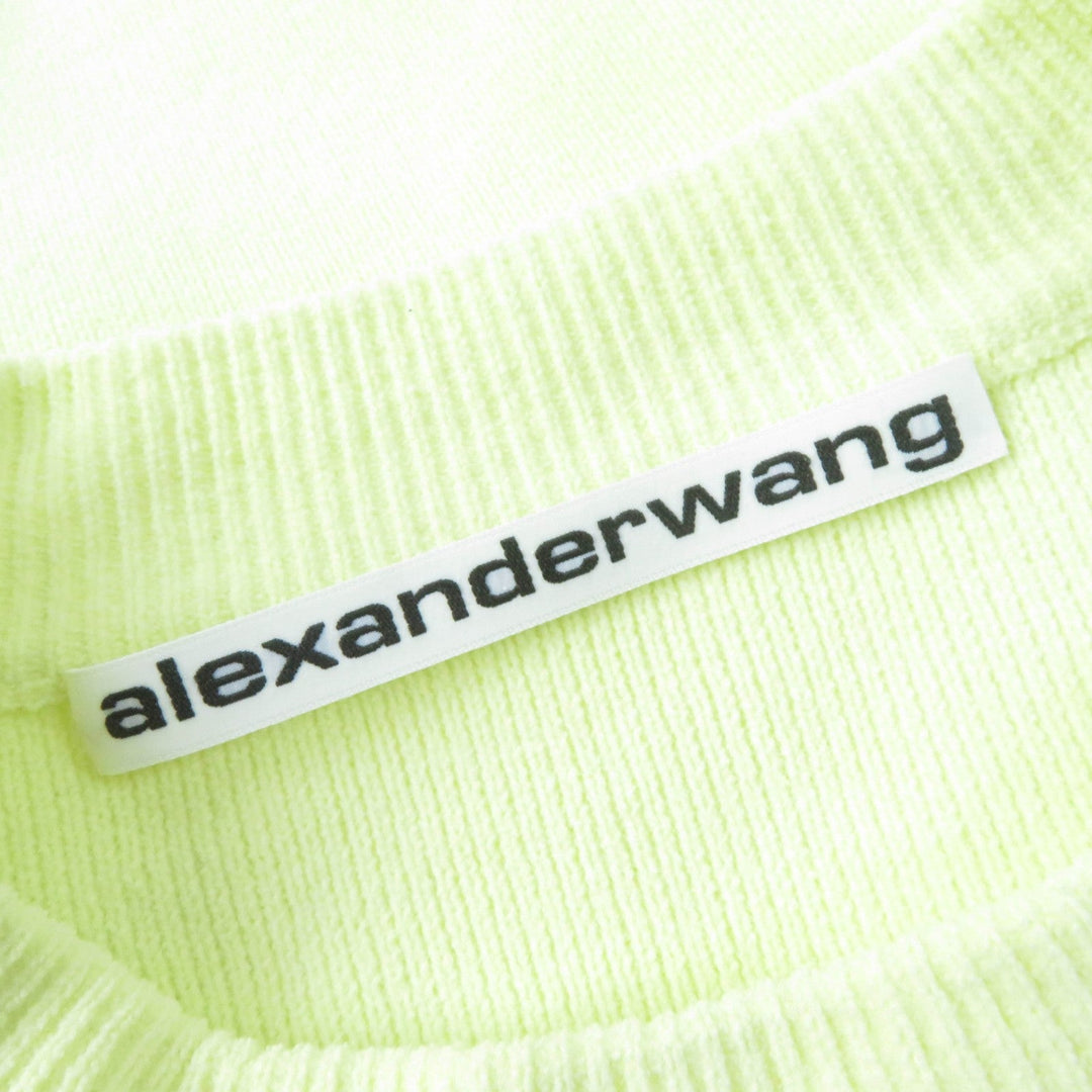 Alexander Wang knit 1KC323107 polyester Fluorescent Yellow Women S Used Authentic