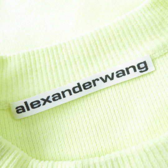 Alexander Wang knit 1KC323107 polyester Fluorescent Yellow Women S Used Authentic