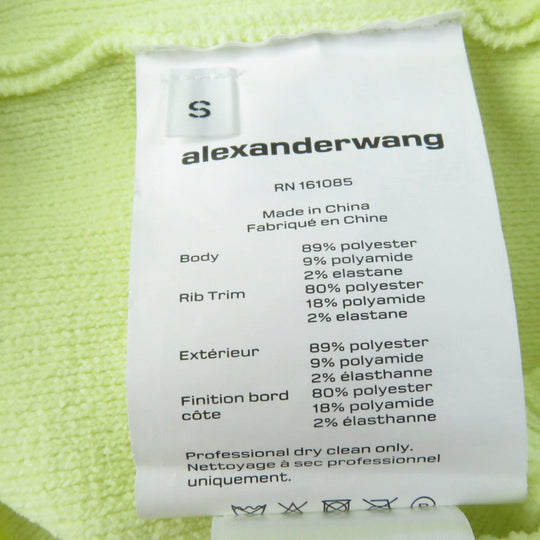 Alexander Wang knit 1KC323107 polyester Fluorescent Yellow Women S Used Authentic