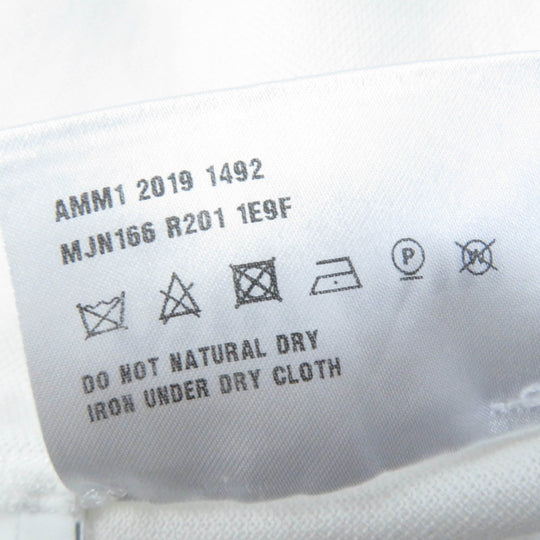 MIUMIU Short sleeve polo shirt Main: 100% cotton, Part: 100% silk white Women S Used Authentic