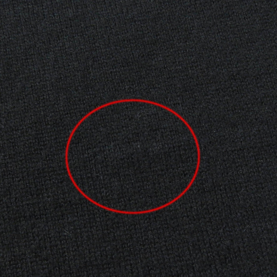 HERMES one piece Main: 99% wool, Main: 1% nylon, Part: Lamb leather black Women 36 Used Authentic