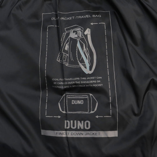 DUNO Down jacket KM630E Outer: 83% polyamide (nylon), Outer: 17% polyurethane, Lining: 100% polyamide (nylon), Filling: 90% down, Filling: 10% feather black LICOSA JUMP mens 50 Used Authentic