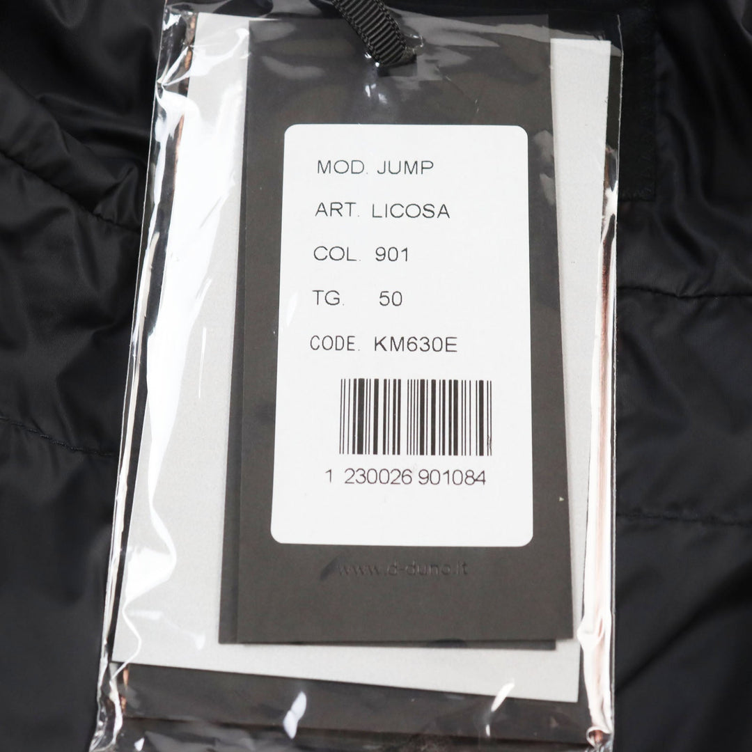 DUNO Down jacket KM630E Outer: 83% polyamide (nylon), Outer: 17% polyurethane, Lining: 100% polyamide (nylon), Filling: 90% down, Filling: 10% feather black LICOSA JUMP mens 50 Used Authentic
