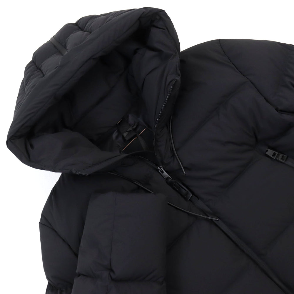 DUNO Down jacket KM630E Outer: 83% polyamide (nylon), Outer: 17% polyurethane, Lining: 100% polyamide (nylon), Filling: 90% down, Filling: 10% feather black LICOSA JUMP mens 50 Used Authentic
